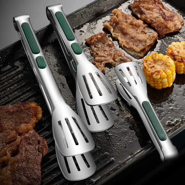 7 9 12inch Kitchen Tongs 304 Stainless Steel, BBQ & Salad Clip - Image 4