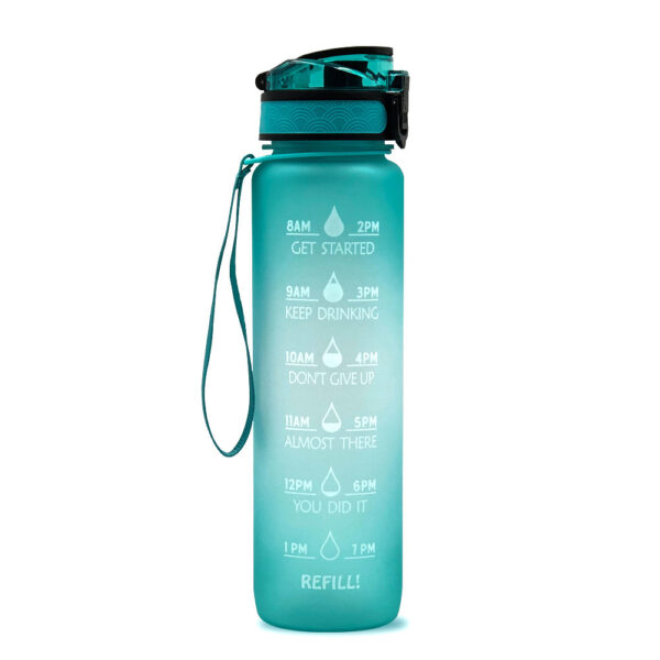 1L Motivational Tritan Water Bottle with Time Marker & Bounce Lid - Image 7