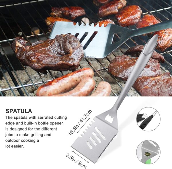 Grilljoy 8PCS Heavy Duty BBQ Grill Tools Set - Image 8