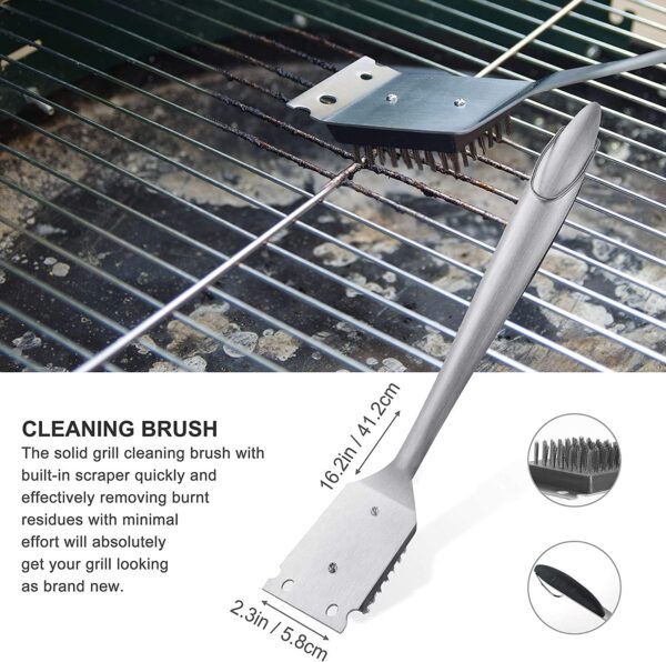 Grilljoy 8PCS Heavy Duty BBQ Grill Tools Set - Image 9