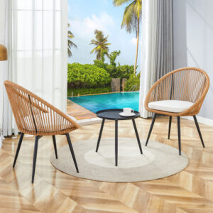Modern 3 Piece Set Outdoor Patio Furniture