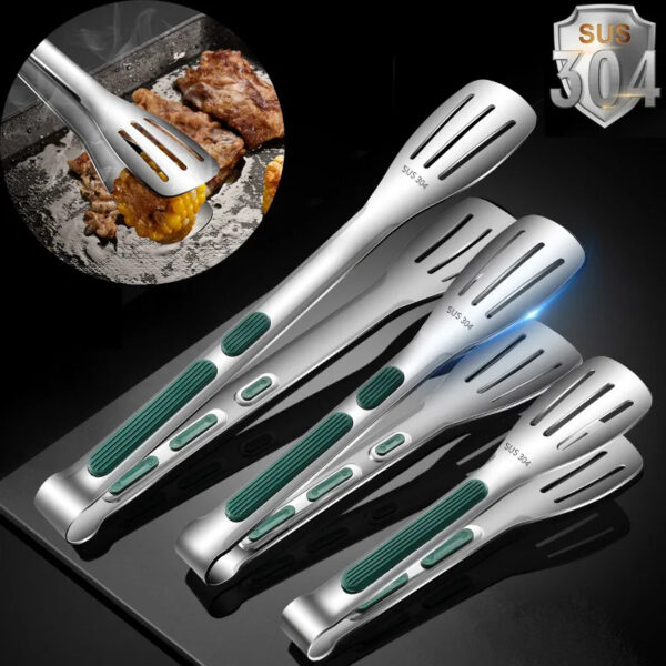 7 9 12inch Kitchen Tongs 304 Stainless Steel