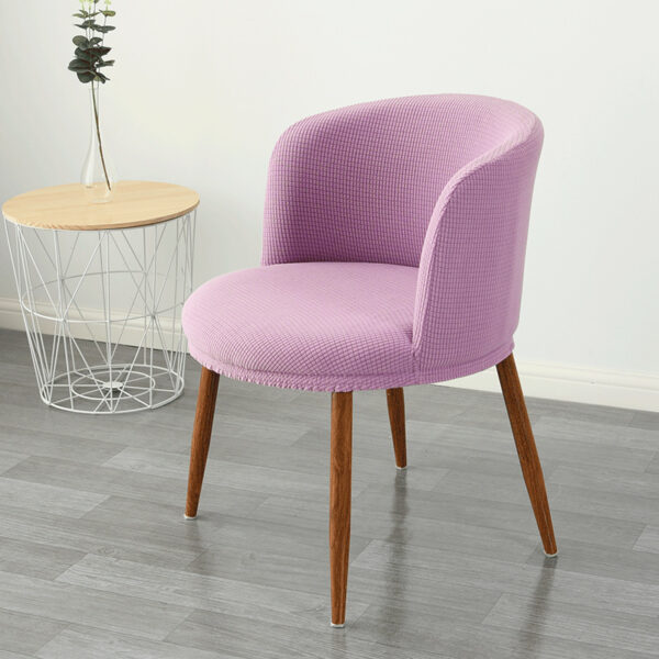 Dining Chair Cover Low Back , All-Inclusive Stretch Semi-Arc Design - Image 6