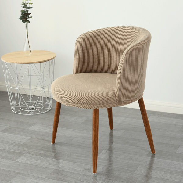 Dining Chair Cover Low Back , All-Inclusive Stretch Semi-Arc Design - Image 2