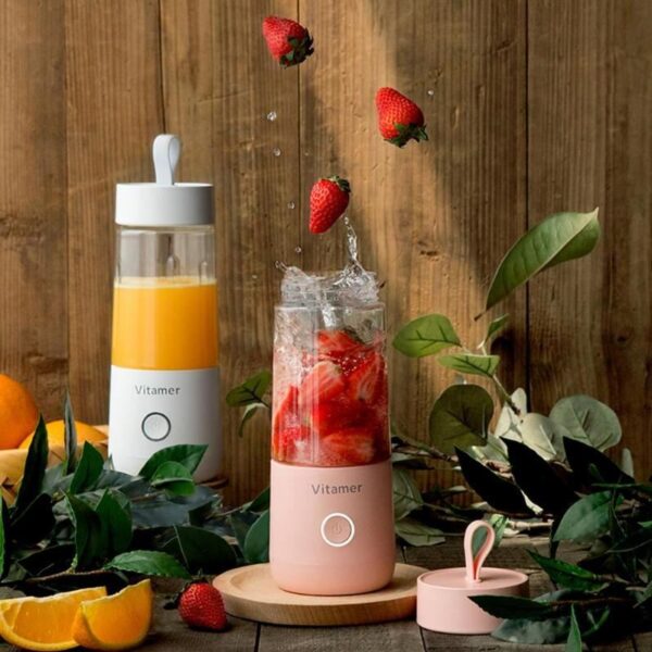 350ml Portable Blender Juicer, USB Rechargeable & Slushy Cup Mixer Bottle - Image 4
