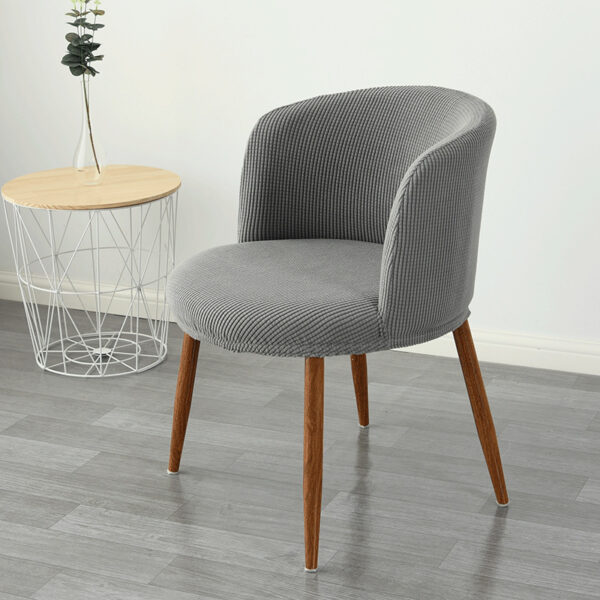 Dining Chair Cover Low Back , All-Inclusive Stretch Semi-Arc Design - Image 10