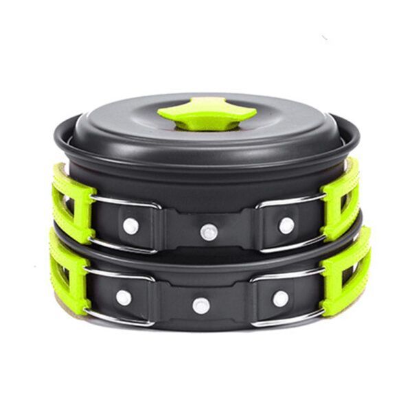Camping Cookware Kit, Outdoor Aluminum Cooking Set - Image 3