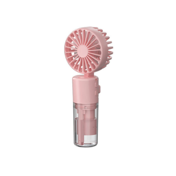 USB Rechargeable Handheld Mist Spray Fan – 4 Speed Cooling - Image 5