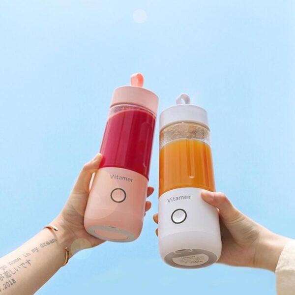 350ml Portable Blender Juicer, USB Rechargeable & Slushy Cup Mixer Bottle - Image 3