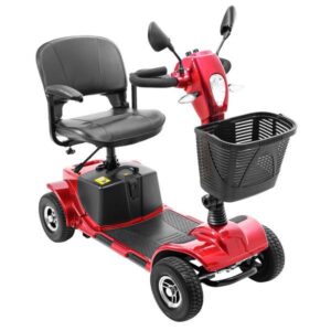 4-Wheel Electric Scooter with Basket