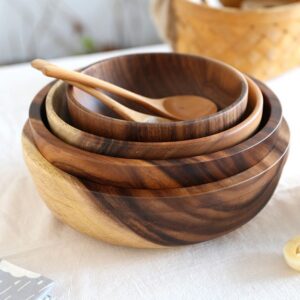 Kitchen Natural Wooden Bowl 