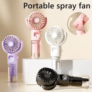 USB rechargeable handheld mist fan 4-speed