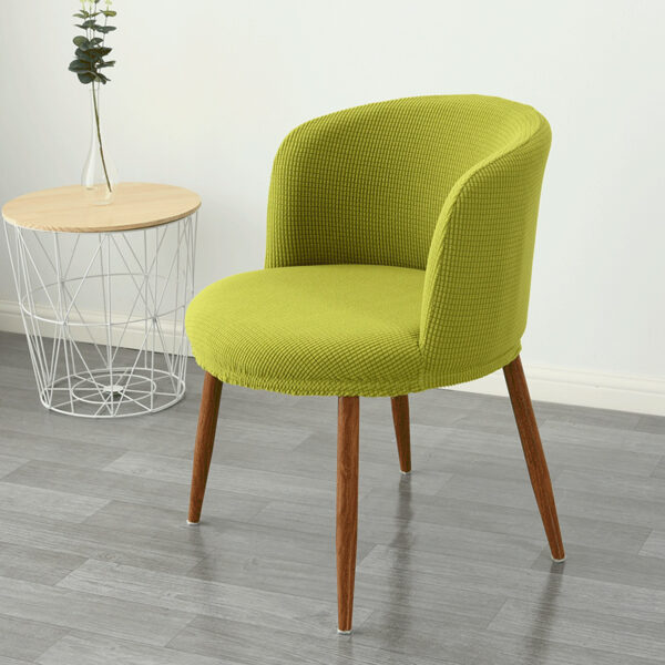 Dining Chair Cover Low Back , All-Inclusive Stretch Semi-Arc Design - Image 9