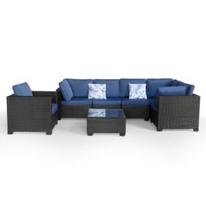 7 Pieces Outdoor Set Furniture Patio Conversation Set
