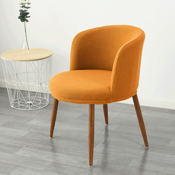 Dining Chair Cover Low Back , All-Inclusive Stretch Semi-Arc Design - Image 3