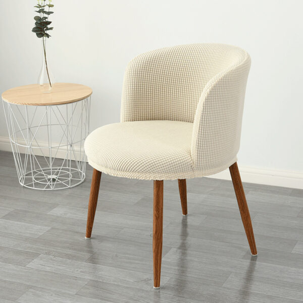 Dining Chair Cover Low Back , All-Inclusive Stretch Semi-Arc Design - Image 5