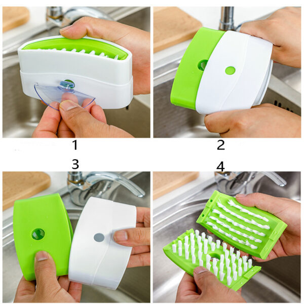 Creative Kitchen Knife and Fork Chopsticks Cleaning Brush - Image 5