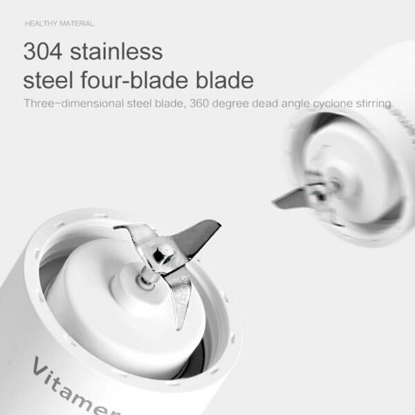 350ml Portable Blender Juicer, USB Rechargeable & Slushy Cup Mixer Bottle - Image 6