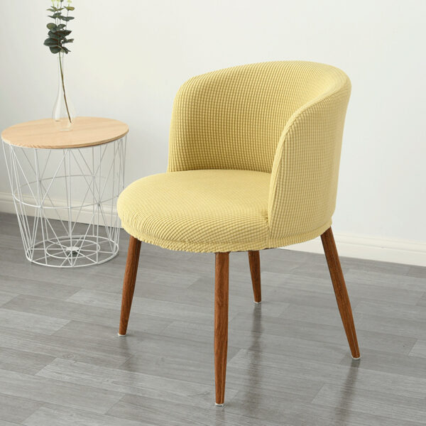 Dining Chair Cover Low Back , All-Inclusive Stretch Semi-Arc Design - Image 7