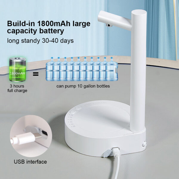 Automatic Electric Water Dispenser – Rechargeable Gallon Pump - Image 7