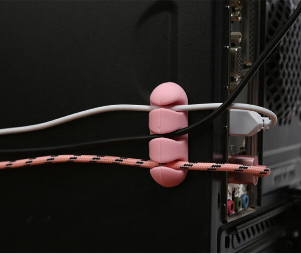 Organizer Cable Clip (Paste-Type, 3-Card Holder) - Image 2