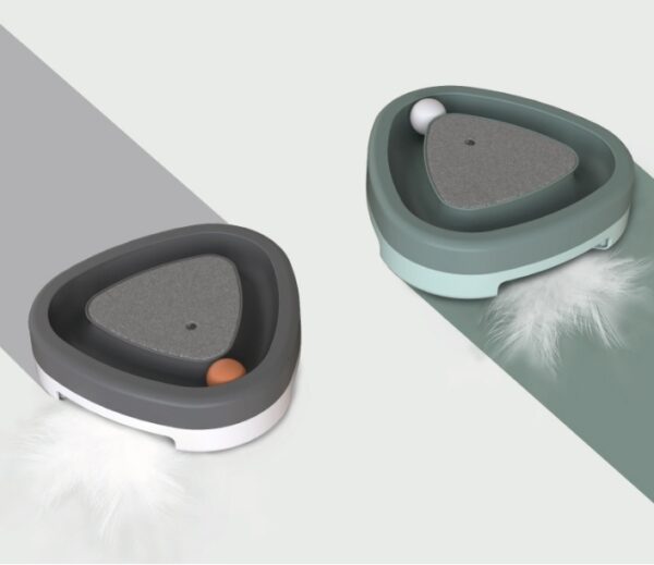 Smart Electric Cat Triangle Turntable Toy - Image 2