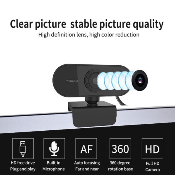 1080P Rotatable Webcam with Microphone - Image 6