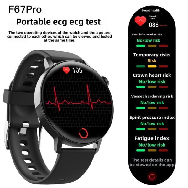 Smart Watch Non-Invasive Blood Glucose Body Temperature - Image 6