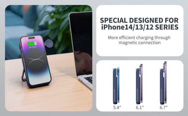 3-in-1 Magnetic Wireless Power Bank with Foldable Bracket - Image 9