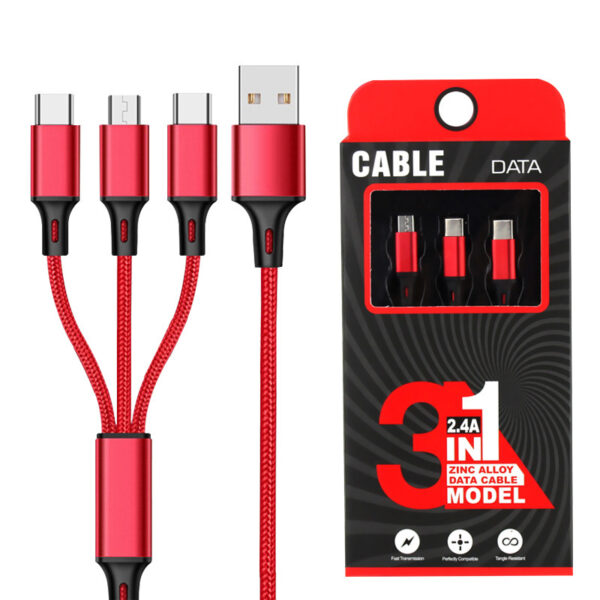 3-in-1 Multi Charging Cable - Image 2