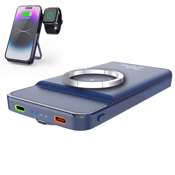 3-in-1 Magnetic Wireless Power Bank with Foldable Bracket - Image 8