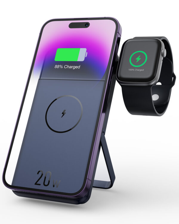 3-in-1 Magnetic Wireless Power Bank with Foldable Bracket - Image 7