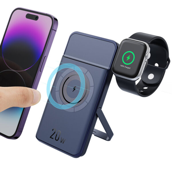 3-in-1 Magnetic Wireless Power Bank with Foldable Bracket - Image 10