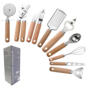 Wooden Handle Kitchen Gadget Set