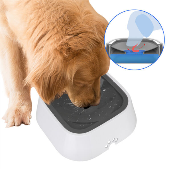 1.5L Anti-Overflow Floating Pet Water Bowl - Image 3