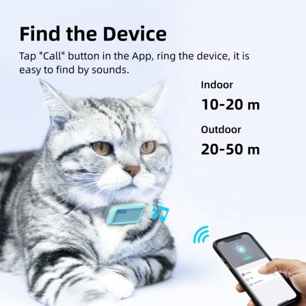 Nut Mini Pet Locator Bluetooth Tracker Collar for Cats and Puppies - Image 4