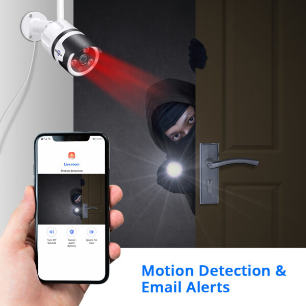 WiFi Wireless Monitoring Camera with 1080P & Night Vision - Image 3