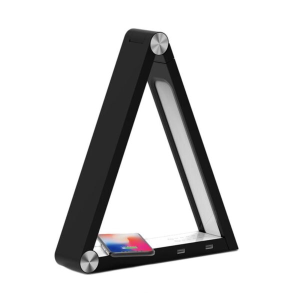 LED Triangle Table Lamp Wireless Charging – Smart Desk Lamp with Touch Control - Image 4