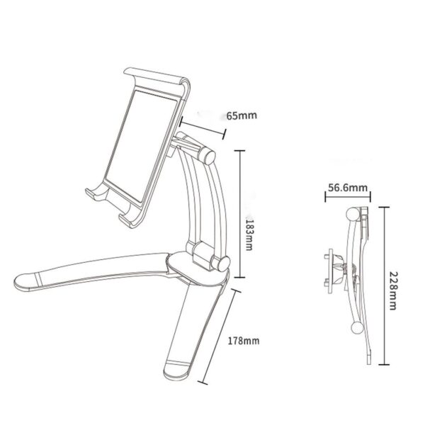Foldable Tablet & Mobile Phone Stand – Adjustable Desktop Holder - Image 5