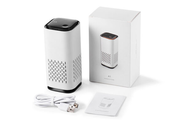 Spring New Arrival Mini Portable Car Air Purifiers With Usb Cable Charging Home Office HEPA Filter Car Air Purifier - Image 10