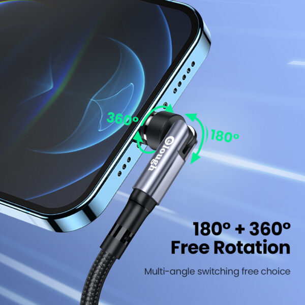 Elough 540 Degree Rotating Seven-pin Small Waist Magnetic Charging Cable 3-in-1 - Image 8