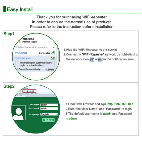 WiFi Repeater 300Mbps Signal Amplifier with AP Mode - Image 5