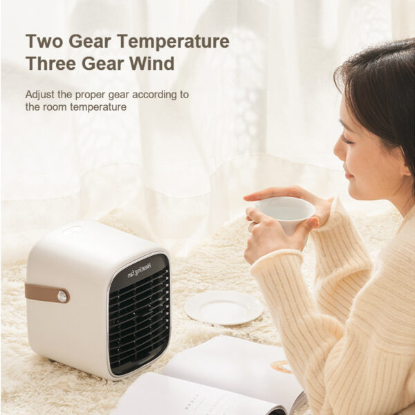 Office Small Electric Heaters Are Plugged In At Home - Image 2