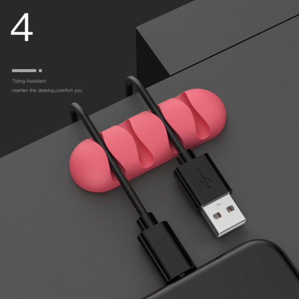 Smart Cable Holder Silicone Flexible Cable Winder Wire Organizer Holder Cord Management Clip For USB Earphone Network Cable - Image 6