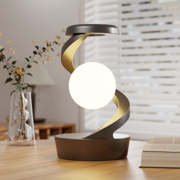 Rotating Moon Desk Lamp With Phone Wireless Charging – Sensor & Stepless Dimming - Image 3