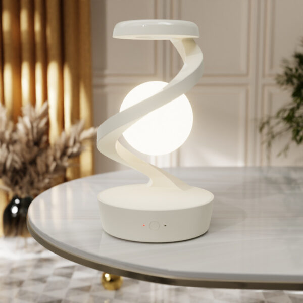 Rotating Moon Desk Lamp With Phone Wireless Charging – Sensor & Stepless Dimming - Image 7
