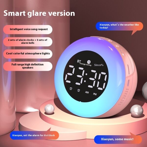 Intelligent Bluetooth Alarm Clock Audio AI Voice Assistant - Image 5