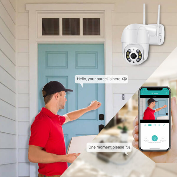 Outdoor WiFi Camera 1080P Dome Waterproof with PTZ - Image 3