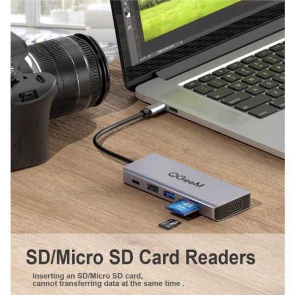 USB-C Multi Hub Docking Station – 7-in-1 Adapter for Laptop - Image 3