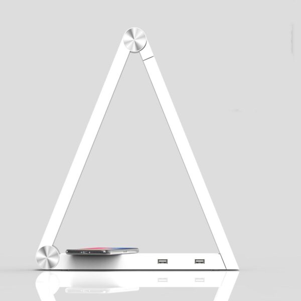 LED Triangle Table Lamp Wireless Charging – Smart Desk Lamp with Touch Control - Image 3